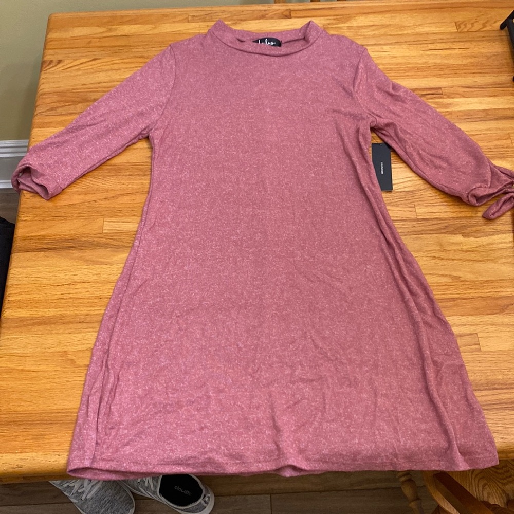 Lulus 3/4 sleeve blush dress